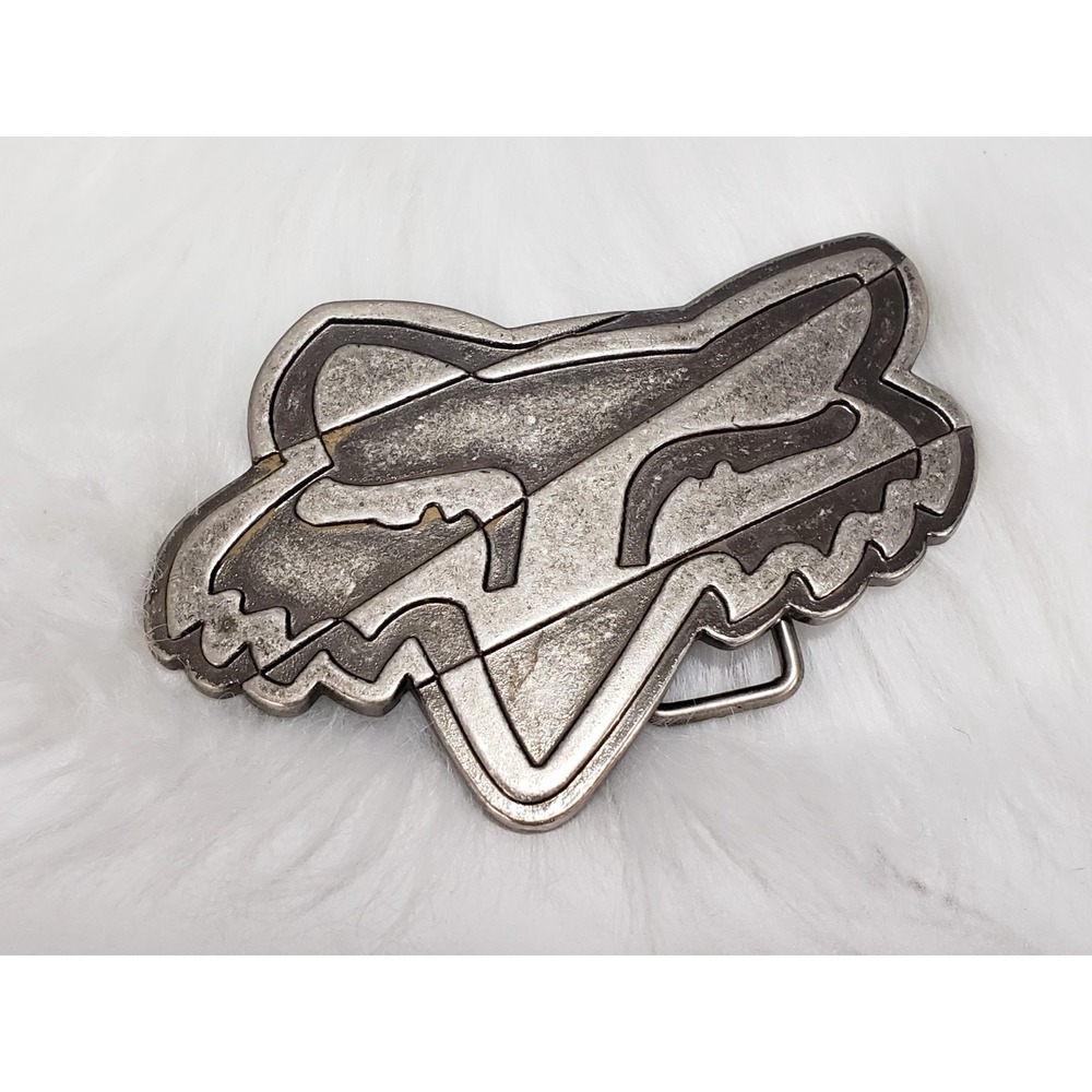Fox Racing Logo Metal Belt Buckle Motocross Racing Emblem